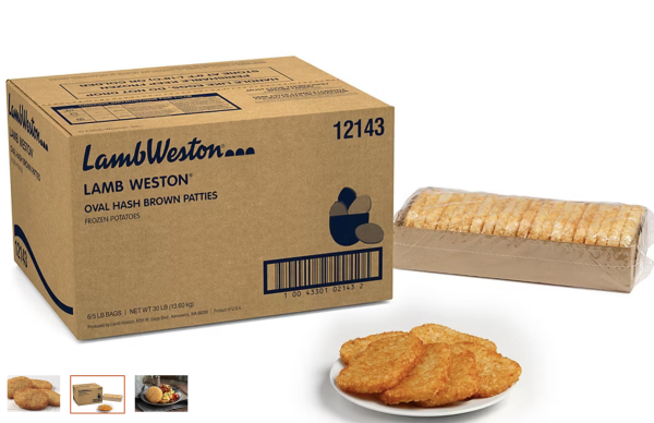 Hash Brown Ovals 13.66KG Lamb Western